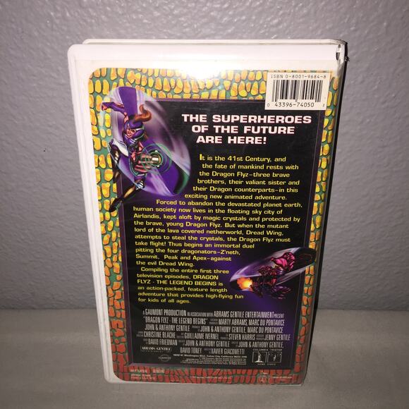 Vhs Used Dragon Flyz The Legend Begins Single Tape Columbia Tristar Home Video - Picture 6 of 13